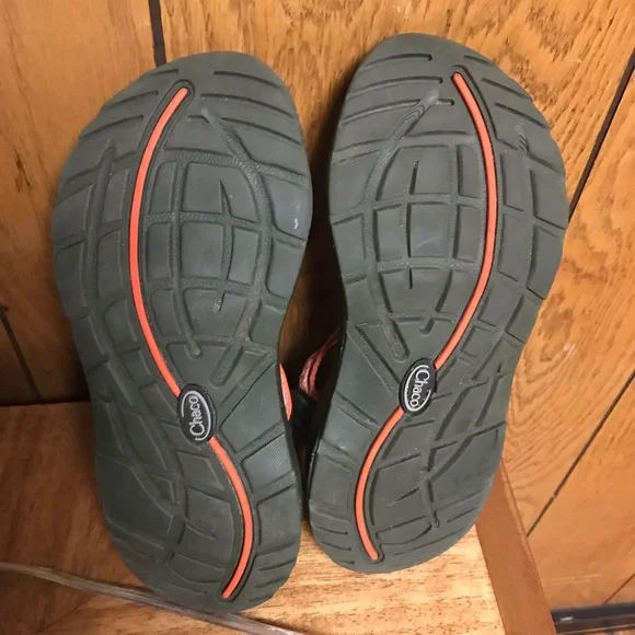Chaco" Sandals Size-W7 Orange -Good Condition - Picture 4 of 12
